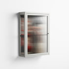Where We Belong - Wall Cabinet - Sophie Goudman-Peachey - Chalk - Reeded glass