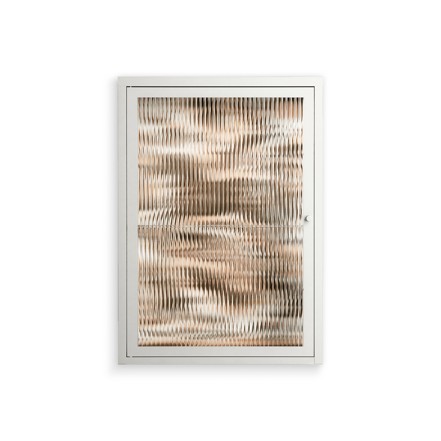 Delight Pink - Wall Cabinet - Diana Catchpole - Chalk - Reeded glass