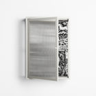 Flight Of Fancy 3 - Wall Cabinet - Diana Catchpole - Chalk - Reeded glass