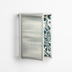 Ode to Summer 3 - Wall Cabinet - Diana Catchpole - Chalk - Reeded glass