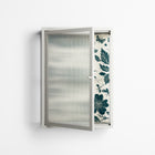 Ode to Summer 6 - Wall Cabinet - Diana Catchpole - Chalk - Reeded glass
