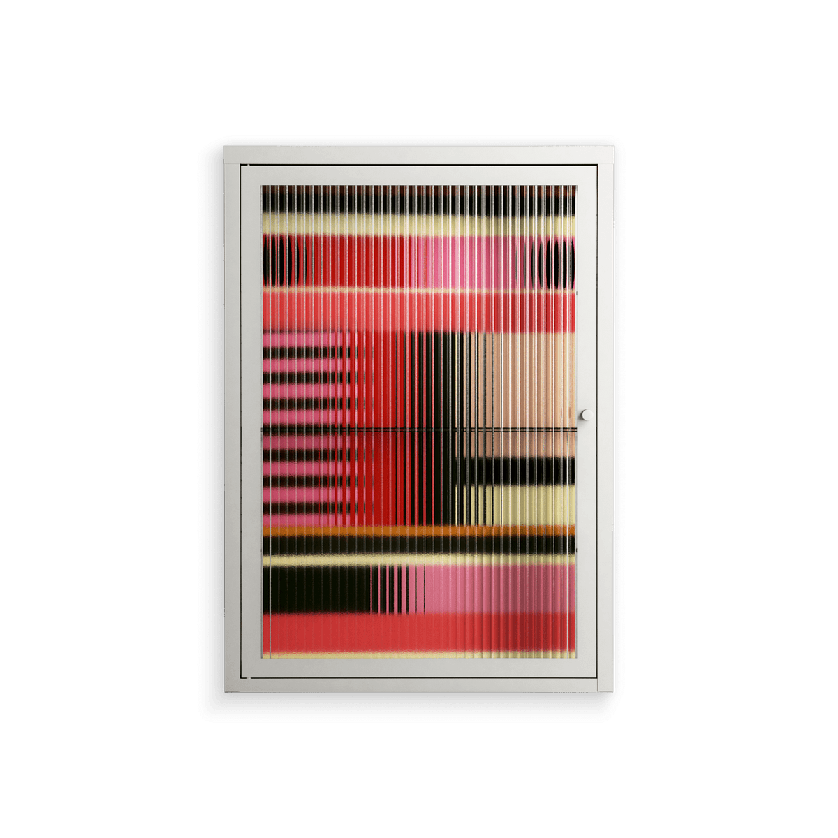 Harmonic - Wall Cabinet - Rikki Hewitt - Chalk - Reeded glass