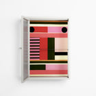 Harmonic - Wall Cabinet - Rikki Hewitt - Chalk - Reeded glass