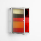 Turnstile - Wall Cabinet - Rikki Hewitt - Chalk - Reeded glass