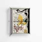 Knights - Wall Cabinet - Naia Escribano - Chalk - Reeded glass