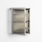Oberon and Elgar - Wall Cabinet - Naia Escribano - Chalk - Reeded glass