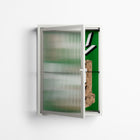 Paisaje - Wall Cabinet - Naia Escribano - Chalk - Reeded glass