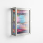 Sansone - Wall Cabinet - Maddalena Fanfani - Chalk - Reeded glass