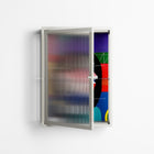 Chained To Perception - Wall Cabinet - Mathilda Kienast - Chalk - Reeded glass