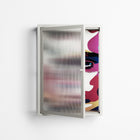 Fragments Of A Painted Souls - Wall Cabinet - Mathilda Kienast - Chalk - Reeded glass