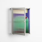 Negroni - Wall Cabinet - Mathilda Kienast - Chalk - Reeded glass