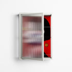Unseen In Plain Sight - Wall Cabinet - Mathilda Kienast - Chalk - Reeded glass