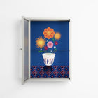 Flower Cup - Wall Cabinet - Mo Kalache - Chalk - Reeded glass