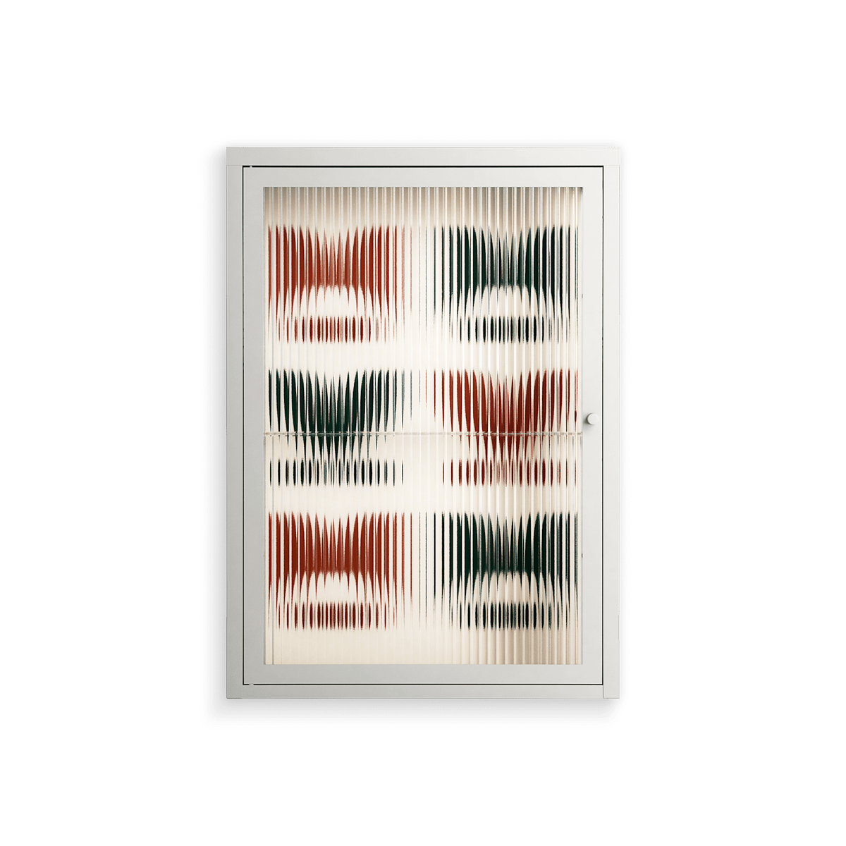 Curious Creatures - Wall Cabinet - Ethan Fender - Chalk - Reeded glass