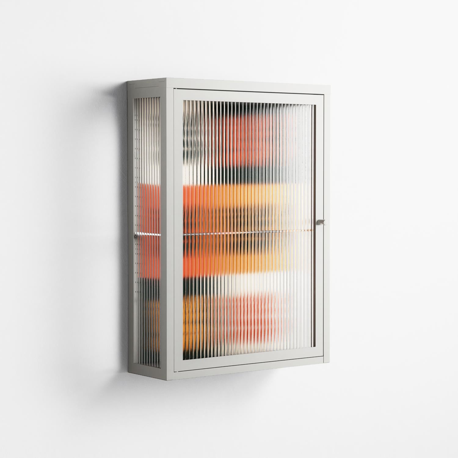 Draconicon - Wall Cabinet - Ethan Fender - Chalk - Reeded glass