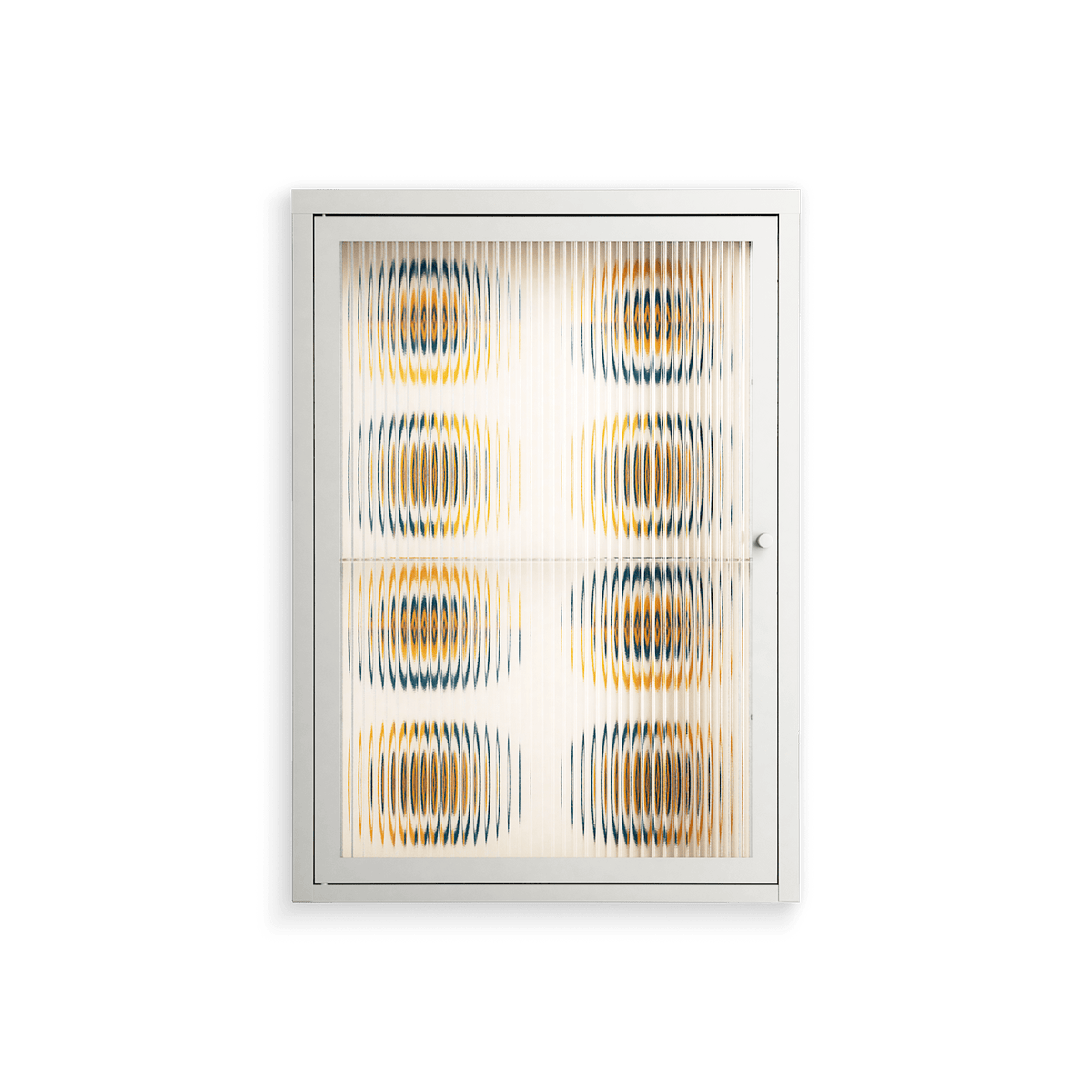 Gleam Dusk - Wall Cabinet - Ethan Fender - Chalk - Reeded glass