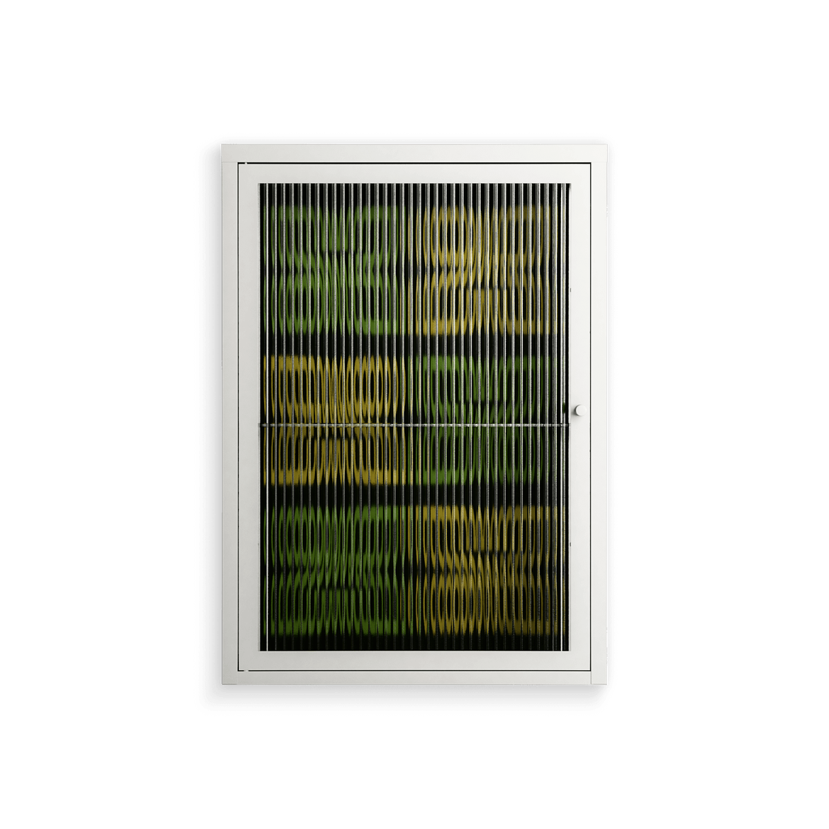 Ultra Bloom - Wall Cabinet - Ethan Fender - Chalk - Reeded glass