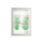 Bouquets - Wall Cabinet - Lydia Greaves - Chalk - Reeded glass