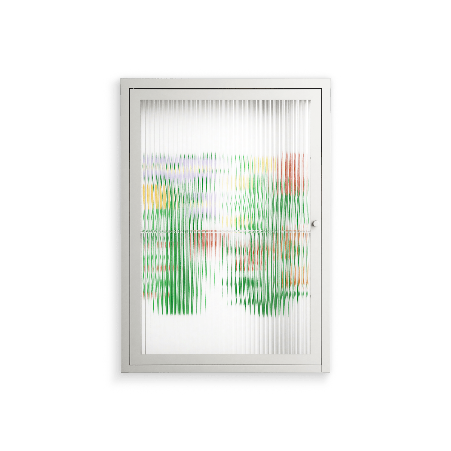 Bouquets - Wall Cabinet - Lydia Greaves - Chalk - Reeded glass