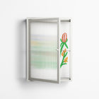 Bouquets - Wall Cabinet - Lydia Greaves - Chalk - Reeded glass