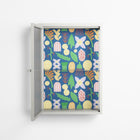 Shapes Blue - Wall Cabinet - Lydia Greaves - Chalk - Reeded glass