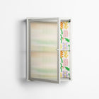 Shapes Cream - Wall Cabinet - Lydia Greaves - Chalk - Reeded glass