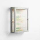 Shapes Cream - Wall Cabinet - Lydia Greaves - Chalk - Reeded glass