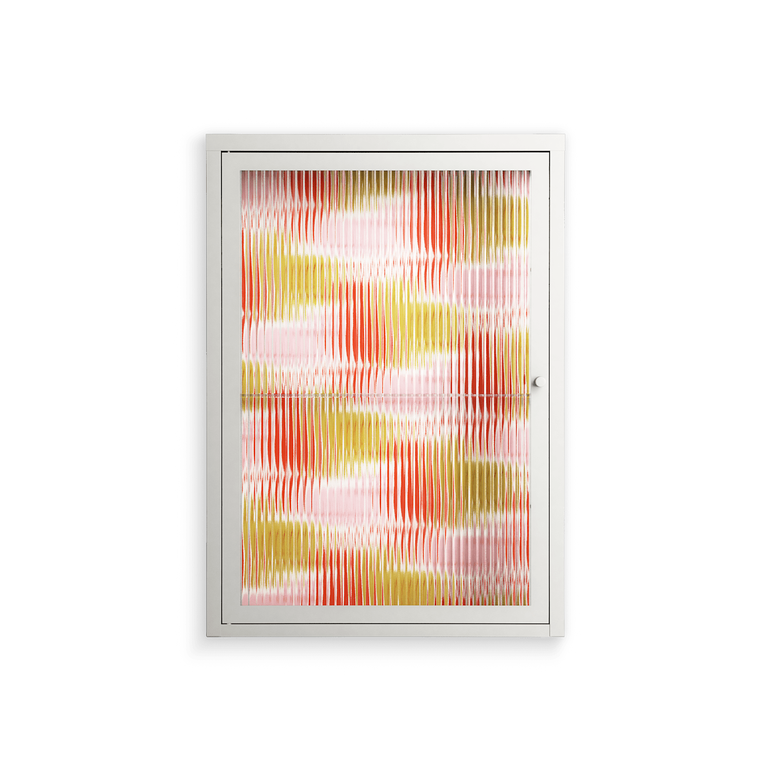 Cats - Wall Cabinet - Lydia Greaves - Chalk - Reeded glass