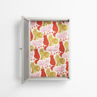 Cats - Wall Cabinet - Lydia Greaves - Chalk - Reeded glass