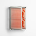 Lobsters - Wall Cabinet - Lydia Greaves - Chalk - Reeded glass