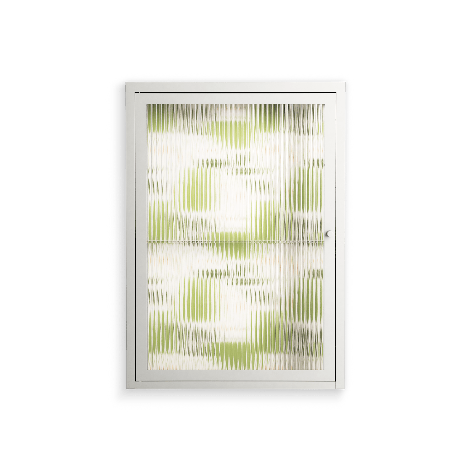 Pears - Wall Cabinet - Lydia Greaves - Chalk - Reeded glass