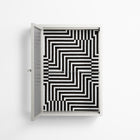 Rectangle In Rectangle - Wall Cabinet - Guido De Boer - Chalk - Reeded glass