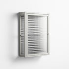 Rectangle In Rectangle - Wall Cabinet - Guido De Boer - Chalk - Reeded glass