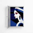 Beyond The Veil Of Consciousness - Wall Cabinet - Mathilda Kienast - Chalk - Reeded glass
