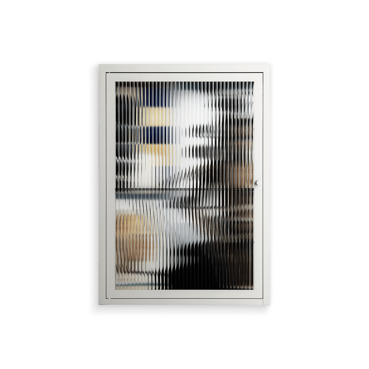 Dreaming With Open Eyes - Wall Cabinet - Sophie Goudman-Peachey - Chalk - Reeded glass