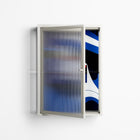 Beyond The Veil Of Consciousness - Wall Cabinet - Mathilda Kienast - Chalk - Reeded glass