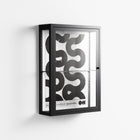 Black Waves - Wall Cabinet - Alexander Khabbazi - Antracite - Clear glass