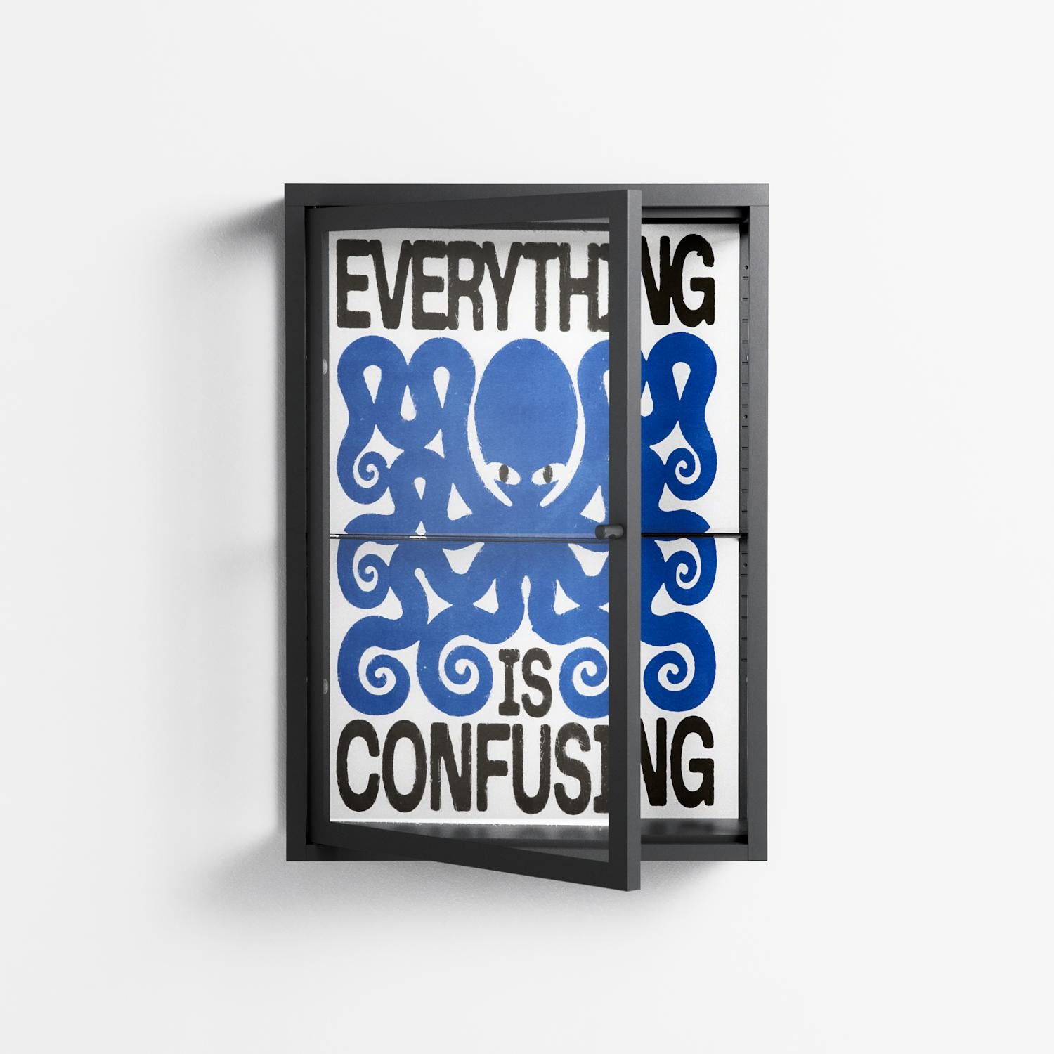 Everything is Confusing - Wall Cabinet - Alexander Khabbazi - Antracite - Clear glass