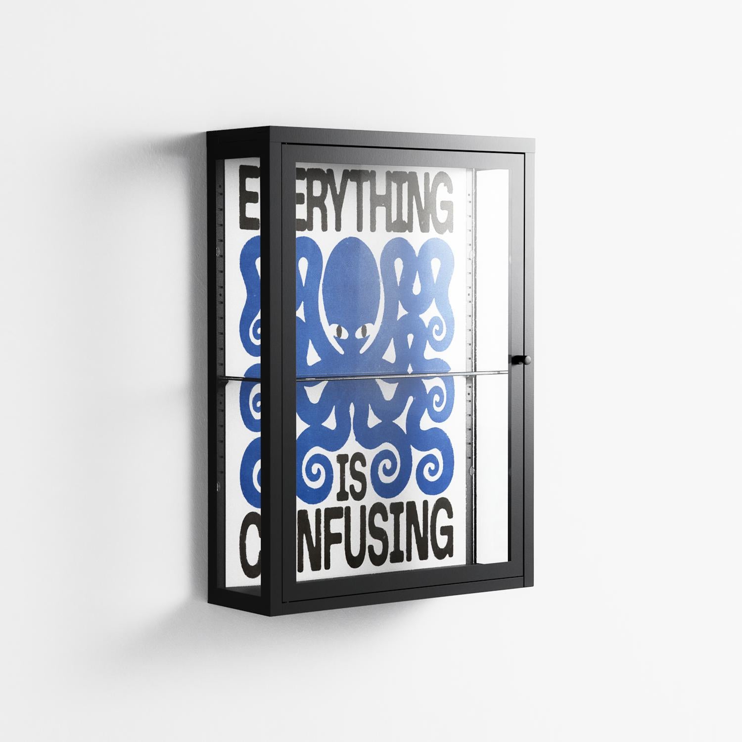 Everything is Confusing - Wall Cabinet - Alexander Khabbazi - Antracite - Clear glass