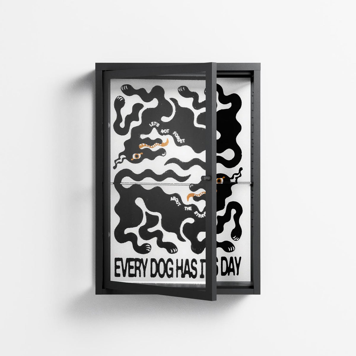 Every Dog - Wall Cabinet - Alexander Khabbazi - Antracite - Clear glass