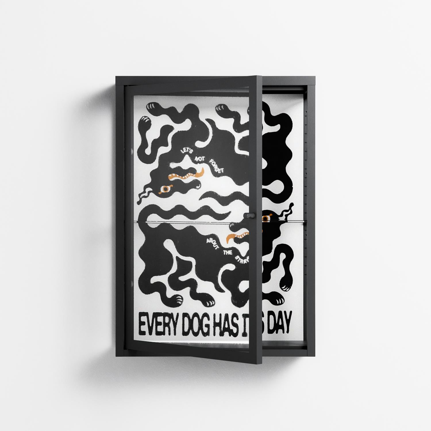 Every Dog - Wall Cabinet - Alexander Khabbazi - Antracite - Clear glass