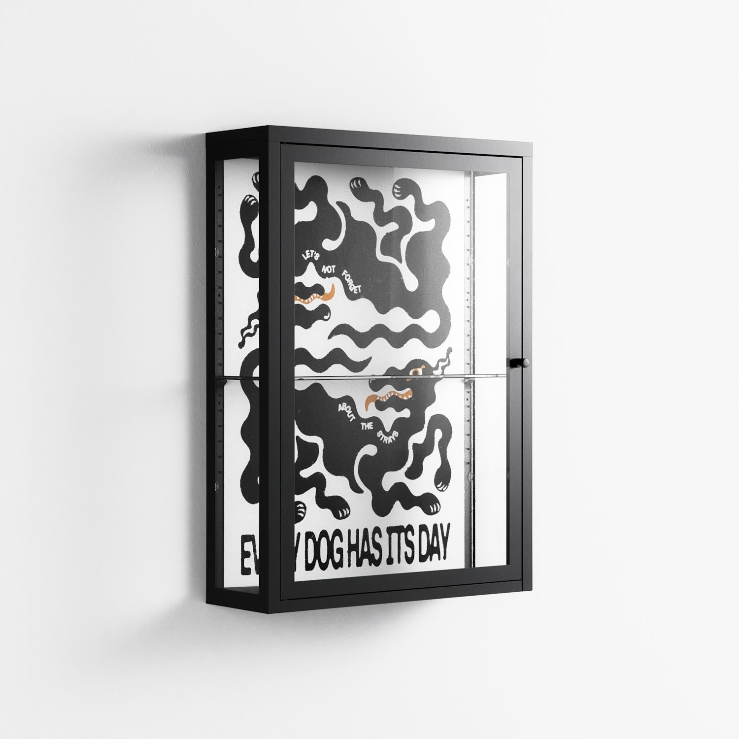 Every Dog - Wall Cabinet - Alexander Khabbazi - Antracite - Clear glass