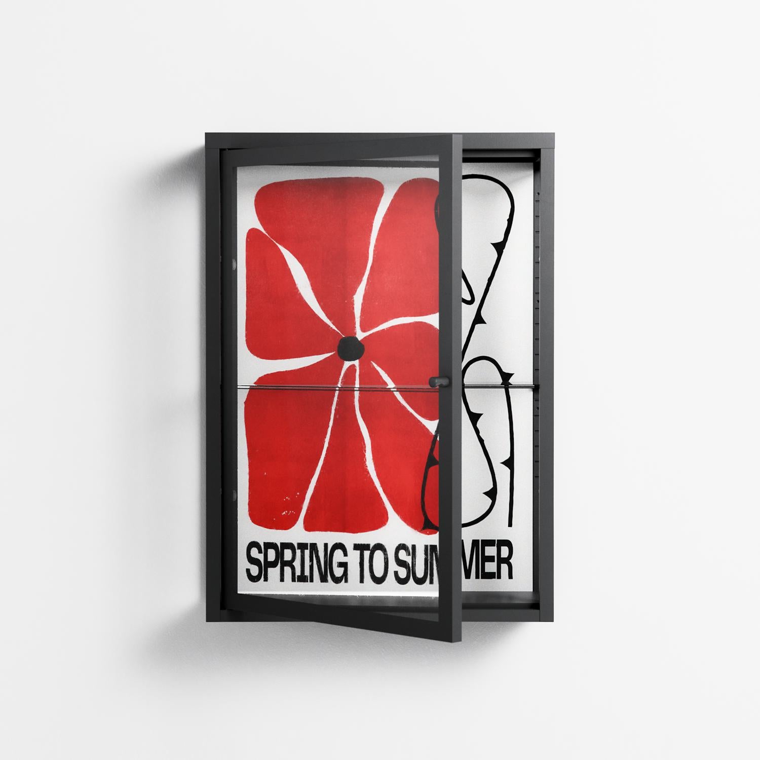 Spring to Summer - Wall Cabinet - Alexander Khabbazi - Antracite - Clear glass