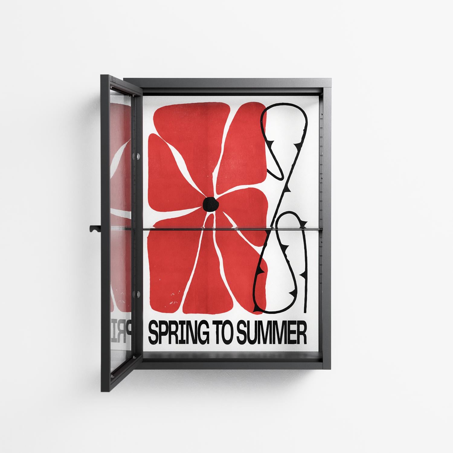 Spring to Summer - Wall Cabinet - Alexander Khabbazi - Antracite - Clear glass