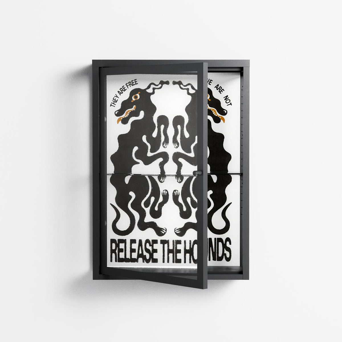 Hounds  - Wall Cabinet - Alexander Khabbazi - Antracite - Clear glass