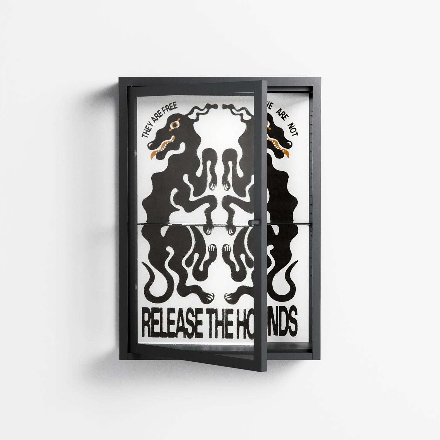 Hounds  - Wall Cabinet - Alexander Khabbazi - Antracite - Clear glass