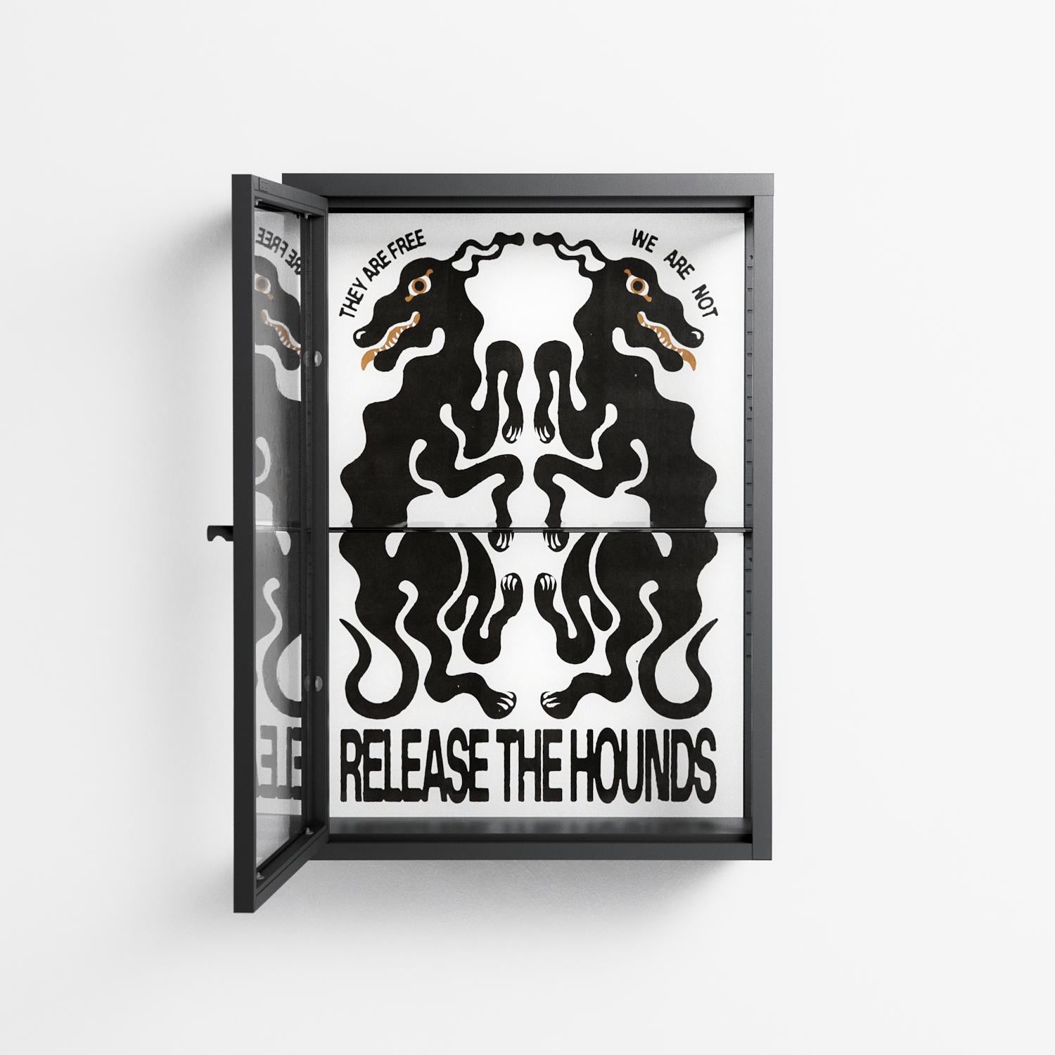 Hounds  - Wall Cabinet - Alexander Khabbazi - Antracite - Clear glass