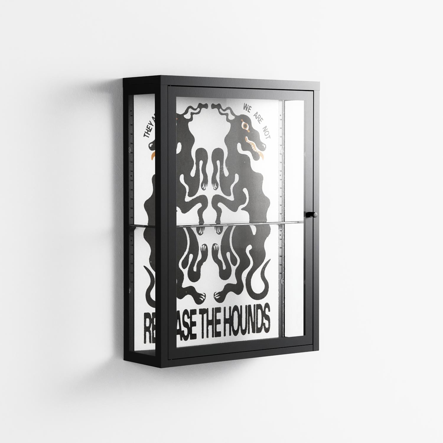 Hounds  - Wall Cabinet - Alexander Khabbazi - Antracite - Clear glass