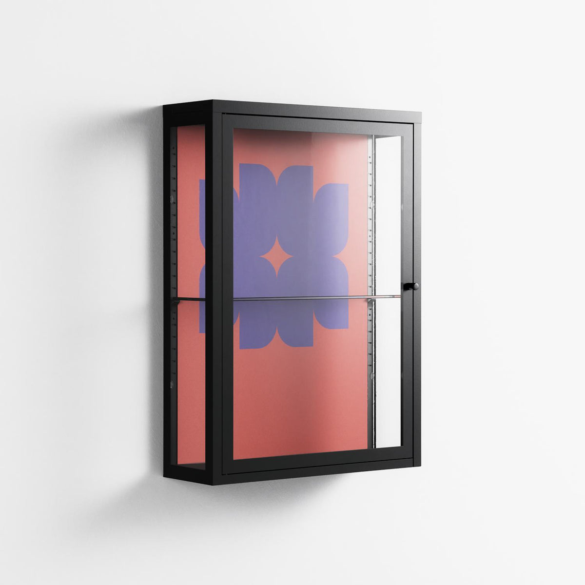 Stella - Wall Cabinet - Linus Lohoff - Antracite - Clear glass