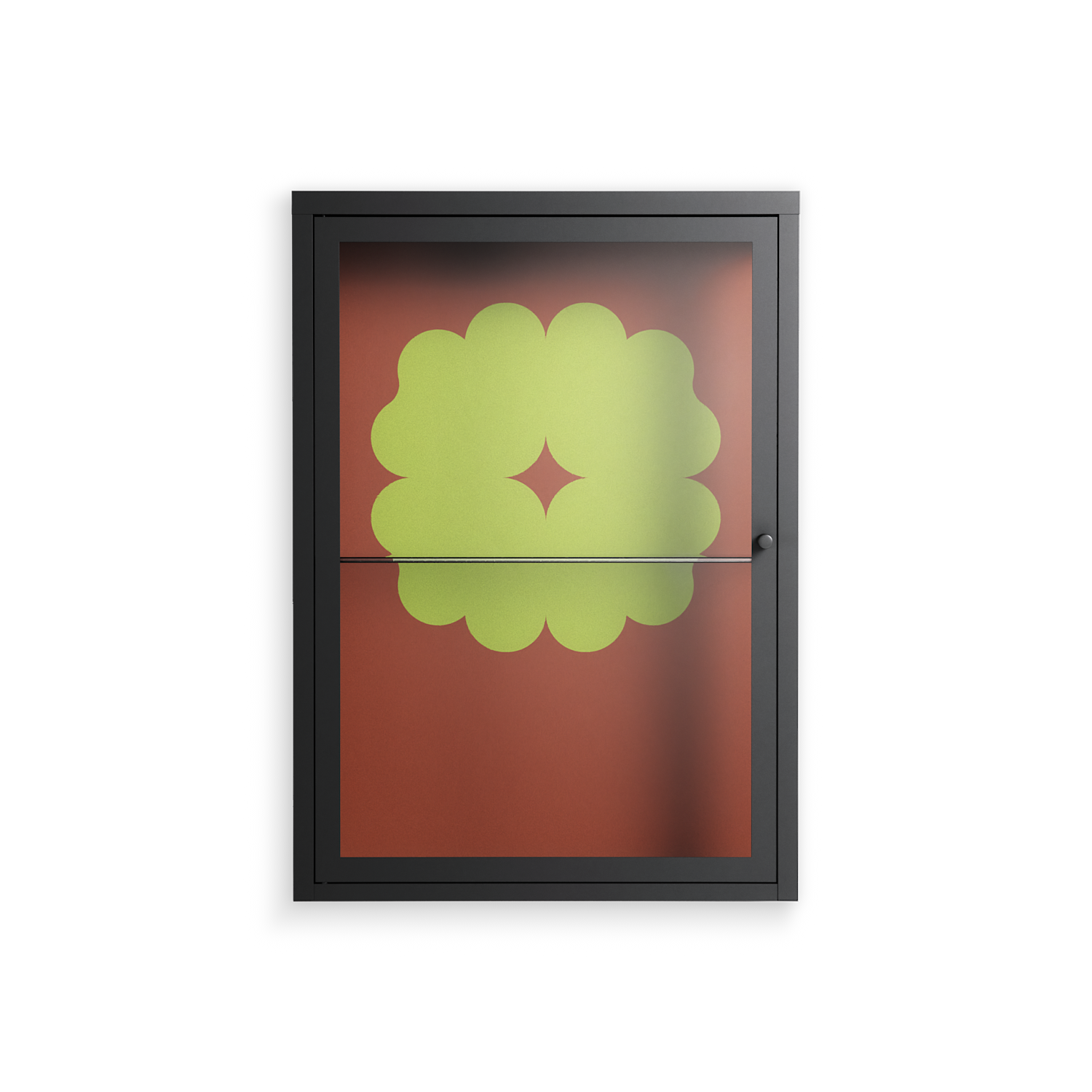 Fernis - Wall Cabinet - Linus Lohoff - Antracite - Clear glass